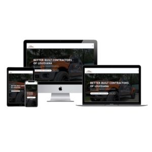 better built contractors denham springs louisiana website development screenshot