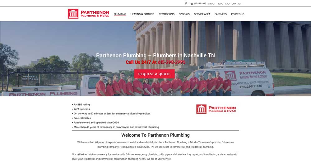 Top 100 Plumbing Websites for Inspiration