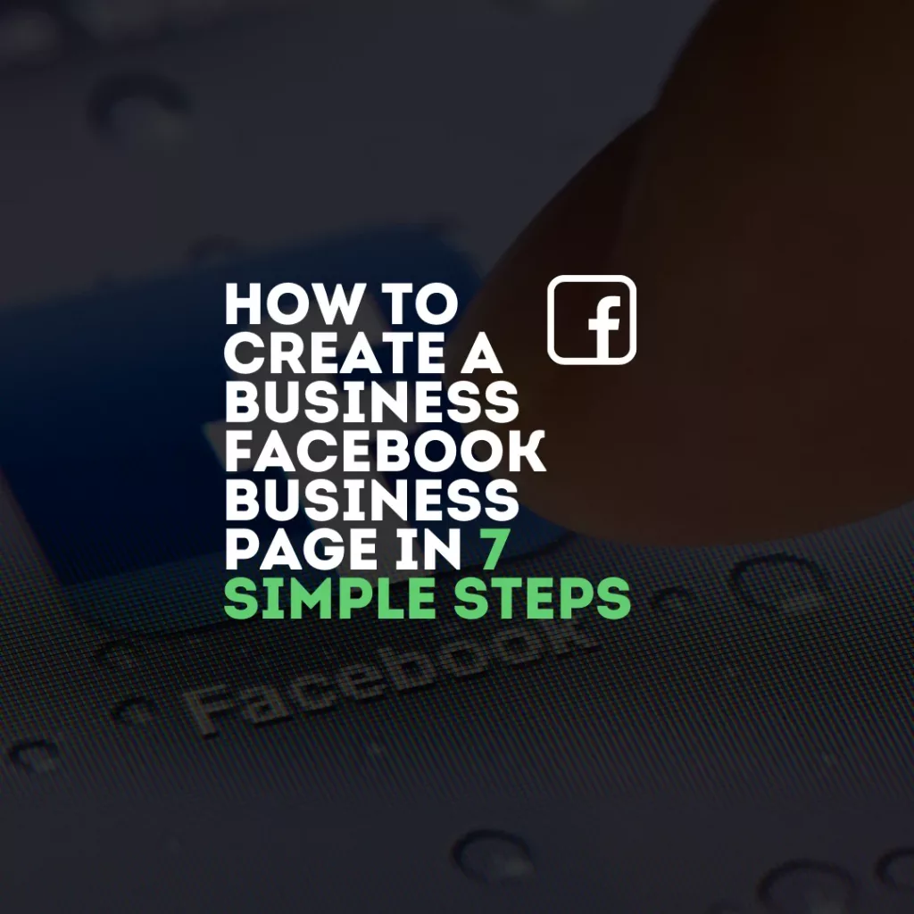 how to create business facebook page steps