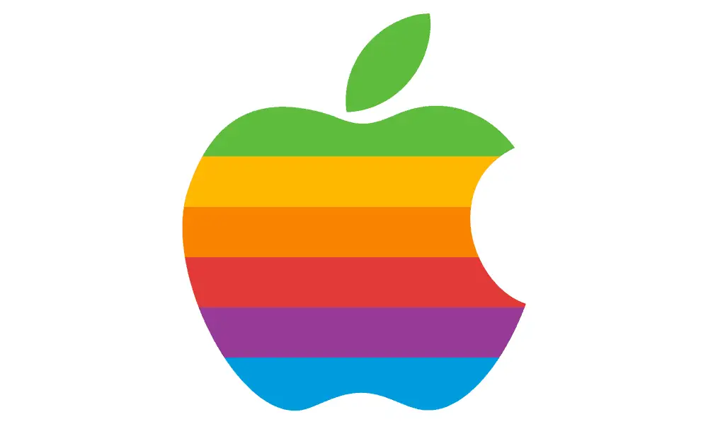 rainbow apple logo design