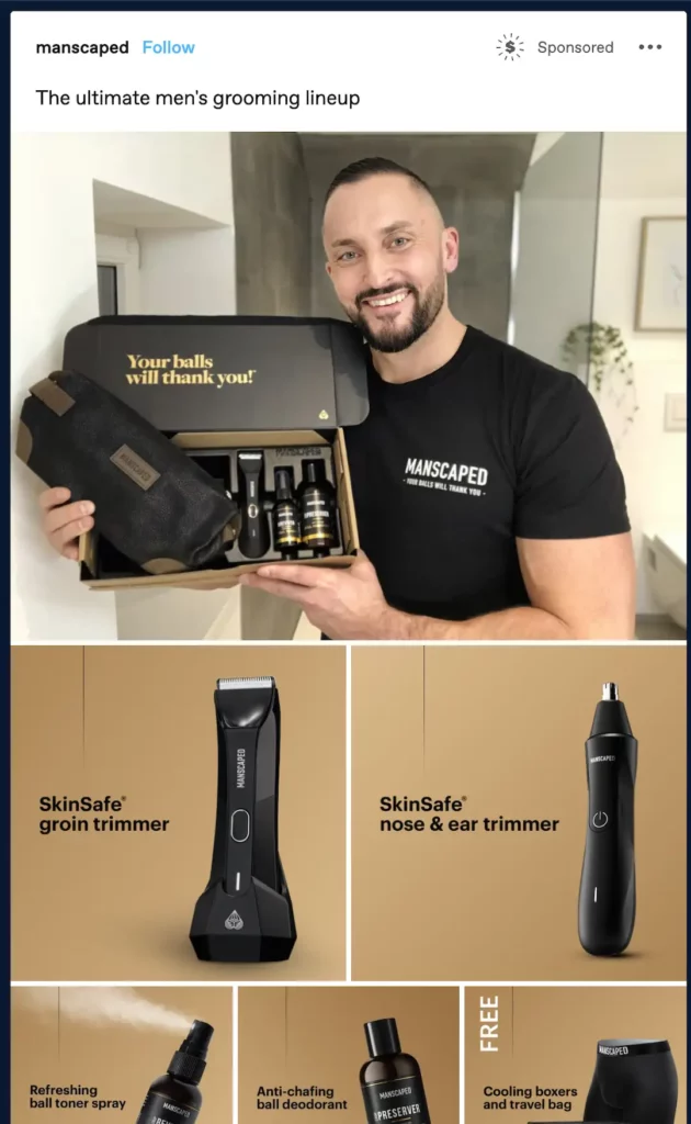 tumblr small business manscaped sponsored